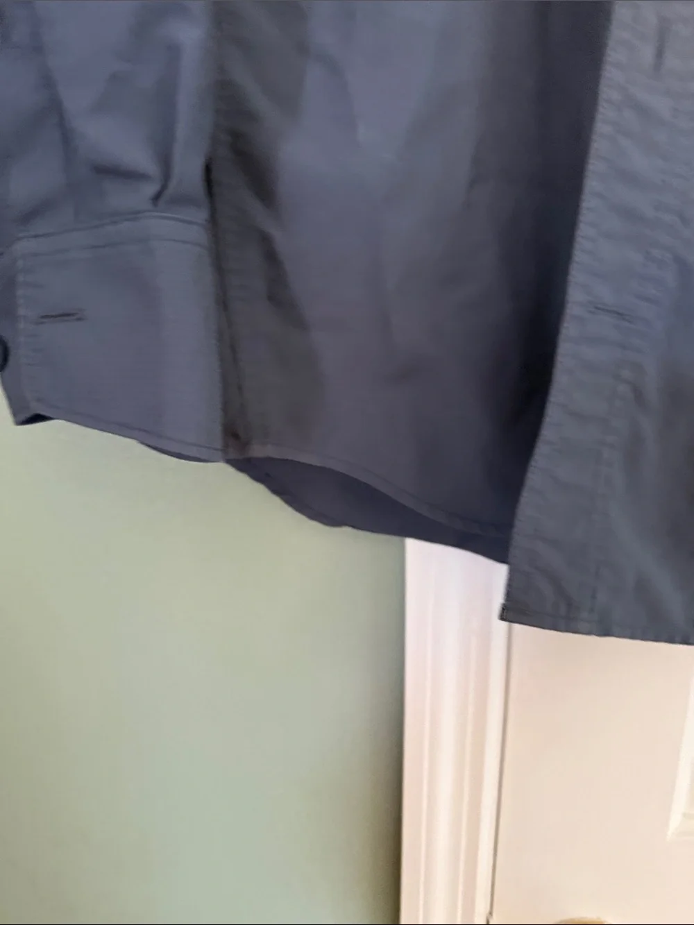 Duluth Trading Co Slate Blue Long Sleeve Button Up Shirt